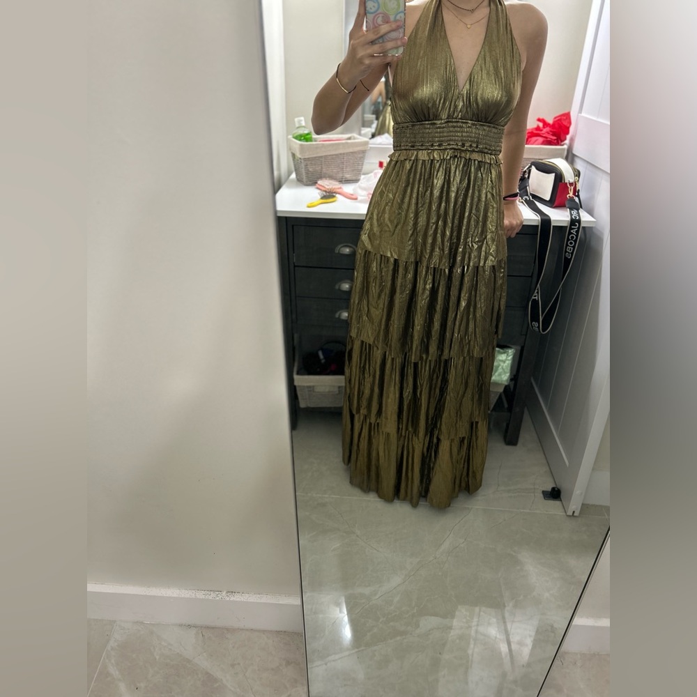 GOLD PROM/FORMAL DRESS